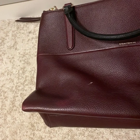 Coach burgundy Borough Bag - Picture 4 of 9